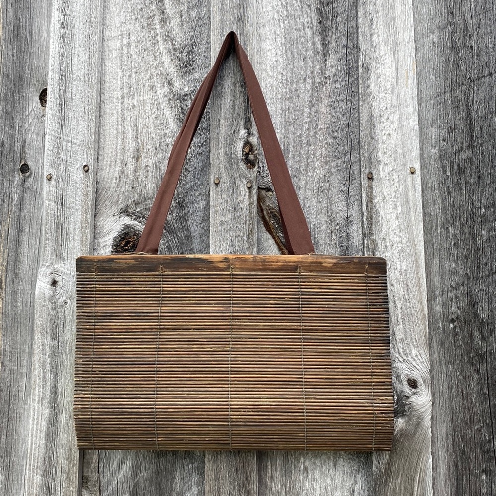 Vintage Y2K Boho Wooden Bag